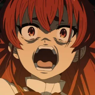 😱 56bd6ea3 anime, cartoon, expression, character, illustration telegram sticker