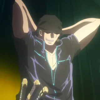 🍾 1c041139 Roronoa Zoro One Piece Anime, Pendekar Pedang, Bajak Laut, One Piece, Roronoa Zoro, Zoro telegram sticker