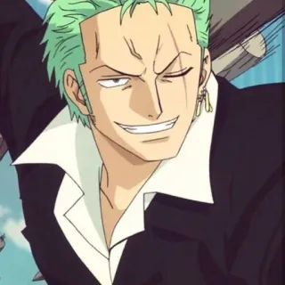 ☘ 56c1f48e Zoro One Piece Zoro, One Piece, anime, manga, pirate, swordsman telegram sticker