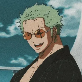 ☘ bbcc892d Zoro One Piece anime, character, one piece, zoro, sword, pirate, roronoa zoro, manga telegram sticker