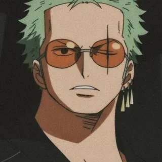 ☘ dcc50472 Roronoa Zoro One Piece anime, roronoa zoro, one piece, character, pirate, swordsman telegram sticker