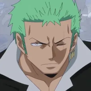 ☘ f0005f1b Zoro One Piece anime, one piece, zoro, roronoa zoro, swordsman, pirate telegram sticker