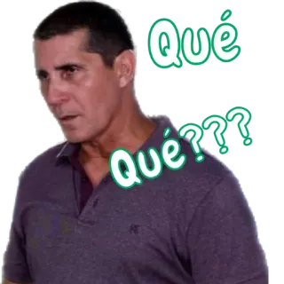 🤯 1f1fdc94 Qué
Qué??? вопрос, выражение, замешательство, Qué, испаноязычный, мужчина telegram sticker