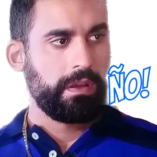 😲 67eb59f8 ÑO! мужчина, нет, испанский, выражение, несогласие telegram sticker