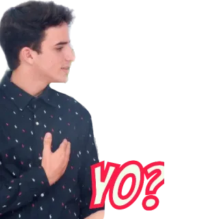 🤔 cae16e38 YO? приветствие, неформальный, вопрос, йо telegram sticker