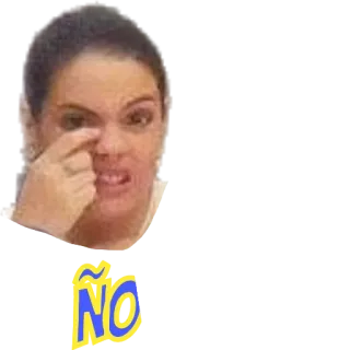 🤔 eb2b9b33 Ño выражение, женщина, нет, испанский, злая telegram sticker