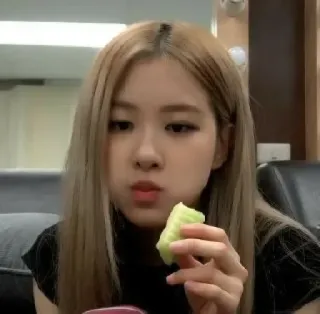 🌸 46af0a28 orang, wanita, makanan, makan, mawar, kpop telegram sticker