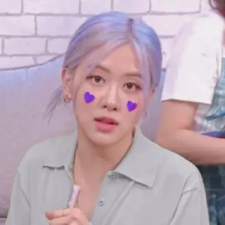 😐 ec4eca9d Rose kpop, 歌手, アイドル, 紫髪, セレブ, バラ, blackpink telegram sticker