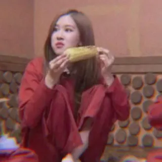 🍵 34c68c82 Rose Rose, manger, nourriture, portrait, fille telegram sticker