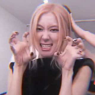 🍧 5df7b9e2 femme, visage, expression, mème, drôle telegram sticker