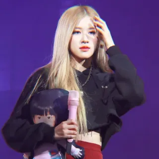 🥧 dfdfc008 Rose Rose, Blackpink, K-pop, chanteuse, Idole, célébrité, artiste telegram sticker