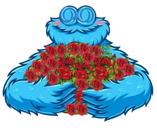 Rose Monster telegram stickers