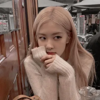 🐰 222e79d3 Rosé Rosé, Blackpink, cantora, idol, K-Pop telegram sticker