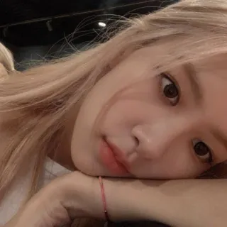 🐰 2c43d107 mulher, retrato, menina, loira, beleza, rosto telegram sticker