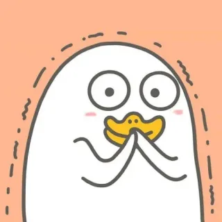 💨 0402d994 Ente, Cartoon, Niedlich, Tier, Emoji telegram sticker