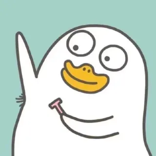 💨 d11588a9 Ente, Cartoon, Tier, Lustig, Süß telegram sticker