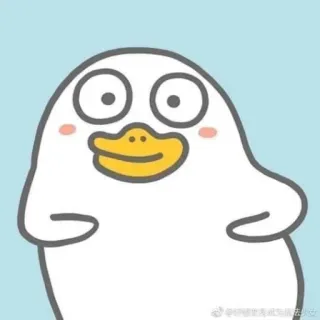 💨 d77626fa Ente, Cartoon, niedlich, Tier, Vogel, Aufkleber telegram sticker