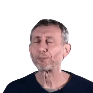 🤩 7397a702 Michael Rosen Auteur, Grappig, Meme, Gezicht, Uitdrukking telegram sticker