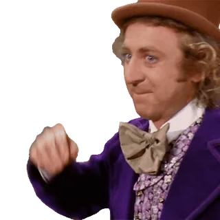 😏 c97ceff7 Willy Wonka Willy Wonka & the Chocolate Factory willy wonka, gene wilder, chocolade, films, klassieker telegram sticker