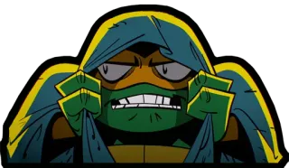 ☠️ 4cf8b7b6 Michelangelo Teenage Mutant Ninja Turtles tmnt, 米开朗基罗, 忍者, 乌龟, 卡通 telegram sticker