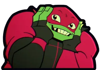 ☺️ f9e0713f Raphael Teenage Mutant Ninja Turtles 拉斐尔, 忍者神龟, TMNT, 乌龟, 卡通, 角色 telegram sticker