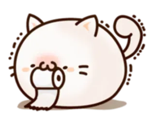 Round and Pretty Cat telegram stickers
