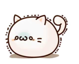 Round and Pretty Cat whatsapp stickers