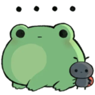 🐸 7a491b7d 개구리, 만화, 동물, 귀여운, 일러스트 whatsapp sticker
