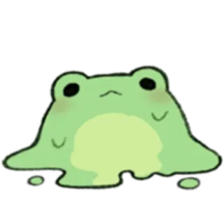 🐸 99133ed3 개구리, 귀여운, 동물, 카와이, 초록색, 스티커 whatsapp sticker