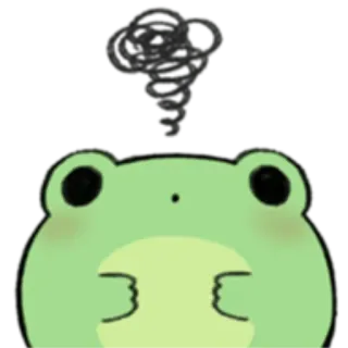 🐸 e7922c8d 개구리, 귀여운, 만화, 동물, 초록 whatsapp sticker