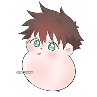 ⚫️ 703956cf @HAWKS Kartun, Karakter, Lucu, Kocak, Stiker, Animasi, Ilustrasi whatsapp sticker