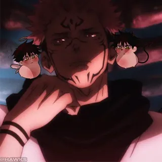 ⚫️Round JJK [@TodorokiShouto] whatsapp stickers