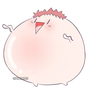 ⚫️ 7f5abe68 @HAWKS kartun, karakter, imut, gambar whatsapp sticker