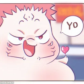 ⚪️ 99c51ecf YO imut, anime, manga, karakter, yo whatsapp sticker