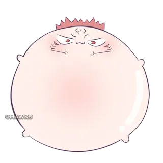 ⚪️ b31756d4 @HAWKS Karakter, Balon, Marah, Stiker whatsapp sticker