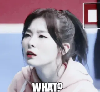 🤨 74c44973 WHAT? questionando, confusão, meme, expressão, mulher telegram sticker