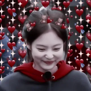 🥰 8a173206 coração, urso de pelúcia, fofo, amor, romântico, coreano, mulher, sorriso telegram sticker