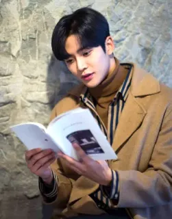 📖 0c69a51b homem, leitura, livro, moda, retrato whatsapp sticker