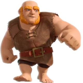 😜 2e5d5da0 Giant Clash of Clans гигант, Clash of Clans, игра, персонаж, юнит telegram sticker