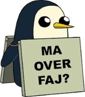 🐧 932be8da MA
OVER
FAJ? penguin, sign, cartoon, cute telegram sticker