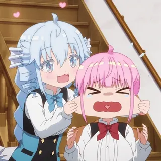 😆 27f4637d Anime, Kartun, Lucu, Persahabatan, Senang, Gadis whatsapp sticker