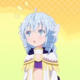 🥳 6ce5c856 Anime, Manga, Imut, Gadis, Rambut biru, Karakter whatsapp sticker