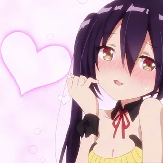 😘 cc042dfb Anime, Gadis, Kartun, Lucu, Hati, Cinta, Kawaii whatsapp sticker