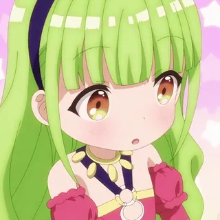 😯 ef4e48de Gadis anime, Kartun, Lucu, Kawaii, Rambut hijau, Anime, Karakter whatsapp sticker