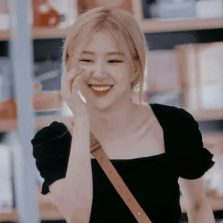 🌹 5b03f2cf Rosé Rosé, Blackpink, K-pop, penyanyi, selebriti, wanita, potret telegram sticker