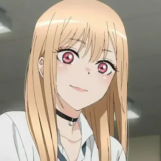 ❤️ 84a10bd9 Marin Kitagawa My Dress-Up Darling アニメ, 女の子, 金髪, 可愛い, コスプレ, 漫画 telegram sticker