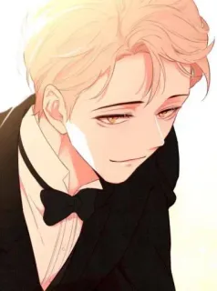 🛐 897db11d 男性, タキシード, ポートレート, 漫画, アニメ telegram sticker