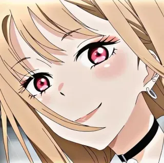 ❤️ b5f5e4ec Marin Kitagawa My Dress-Up Darling アニメ, カートゥーン, 女の子, 金髪, キャラクター, 着せ恋, 喜多川海夢 telegram sticker