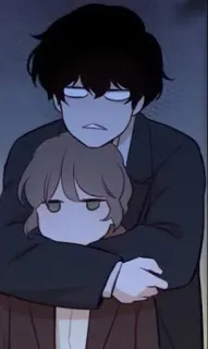 🫂 df36cd99 漫画, 抱擁, 可愛い, カップル telegram sticker