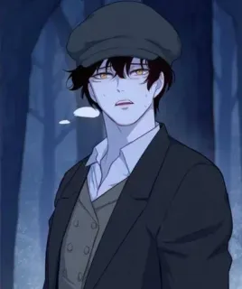 🛐 eb9f1de9 男, アニメ, 漫画, キャラクター, 帽子, ポートレート, ジャケット telegram sticker